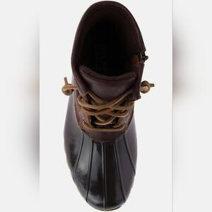 Sperry Topsider Saltwater Navy and Dark Duck Boots 8.5